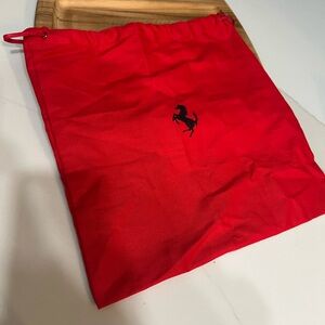 Ferrari Red 12x12 Dust bag, Hat bag Drawstring Closure